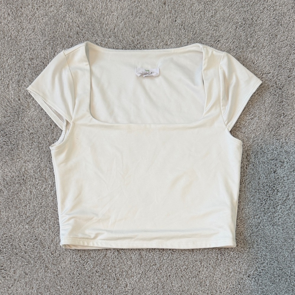Elegant White Women's Crop Top